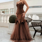 Women's Sweetheart Tulle Mermaid Evening Dress