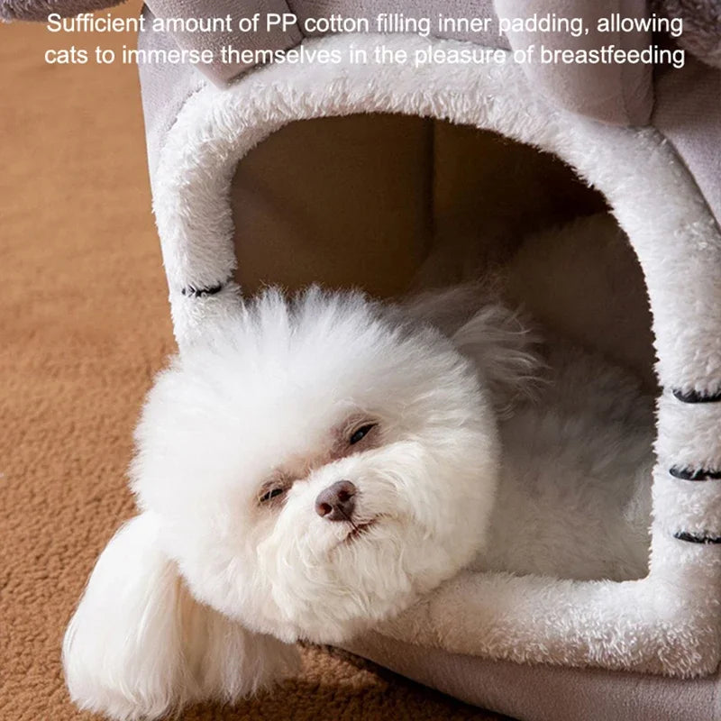 Foldable Dog House Kennel Bed Mat for Small and Medium Dogs and Cats