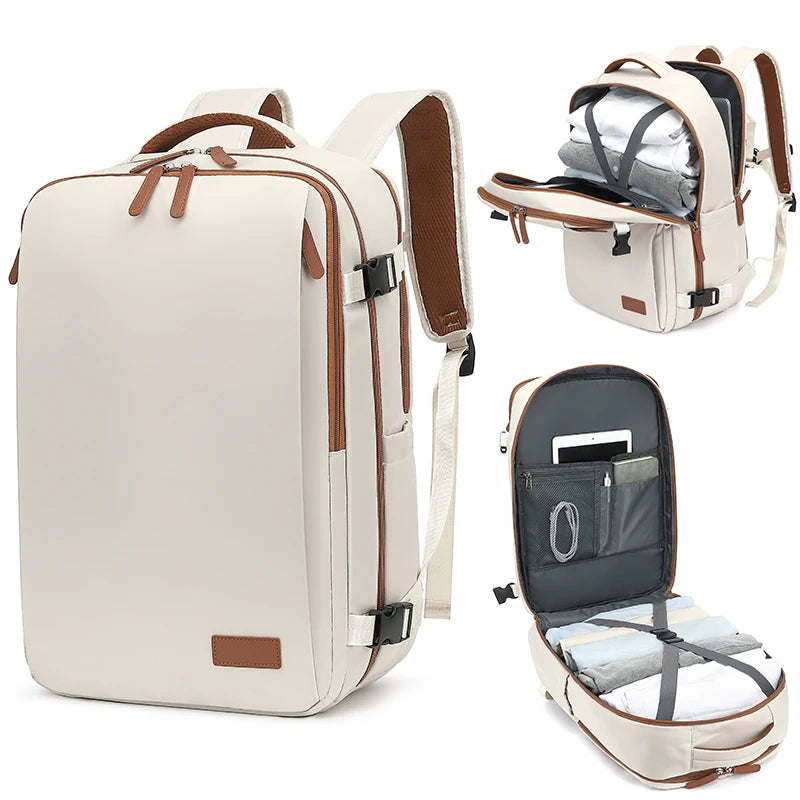 Unisex Waterproof Expandable Travel Laptop Backpack 2268