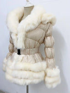 Women's Thick Warm Hooded Faux Fur Coat Y333
