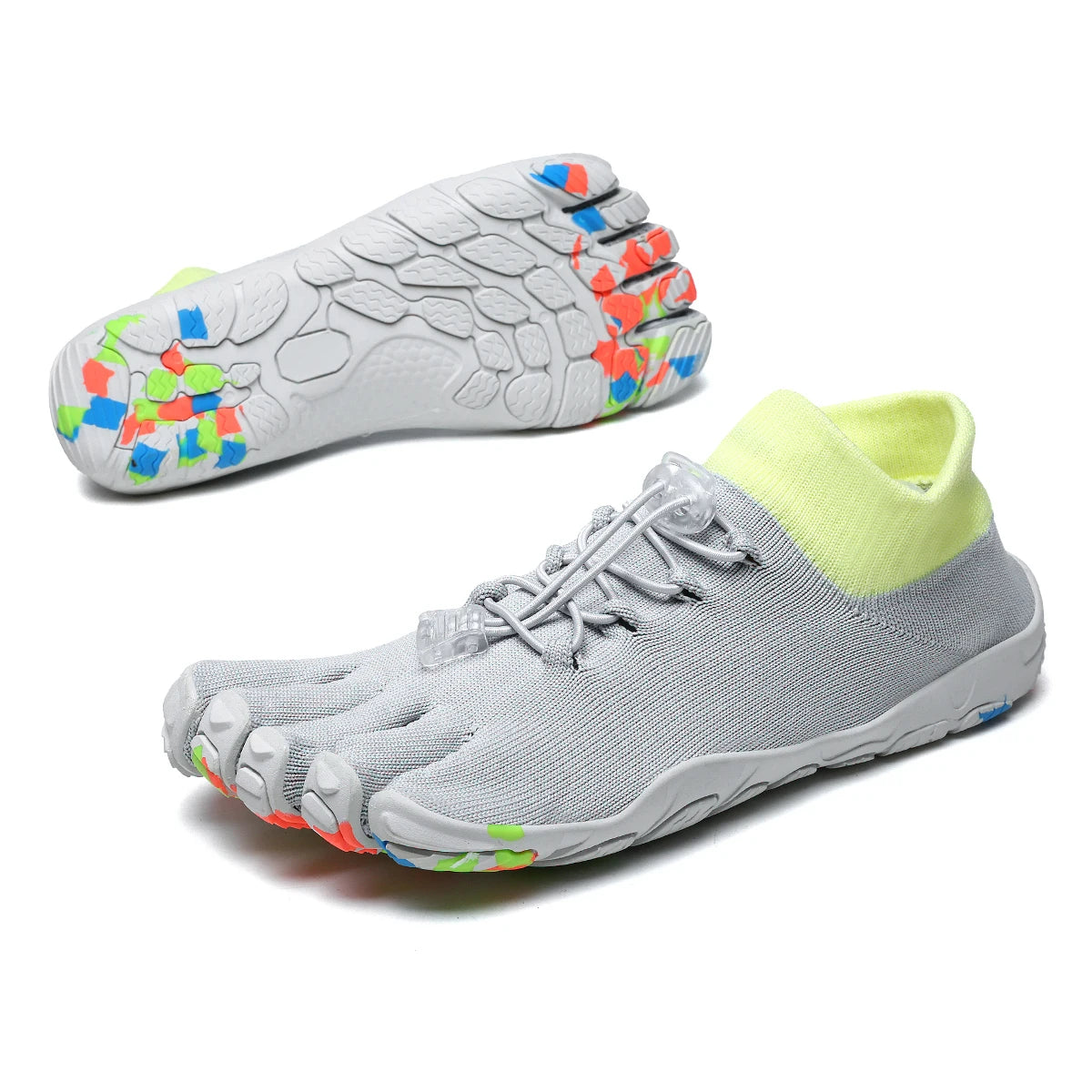 Men's Five-Finger Mesh Athletic Shoes Slip-On Wading Sneakers