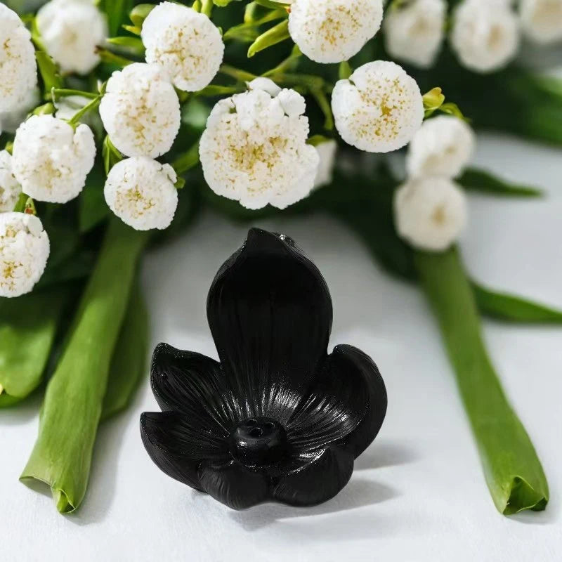 Resin Lotus Incense Burner Plate and Desktop Tabletop Ornament