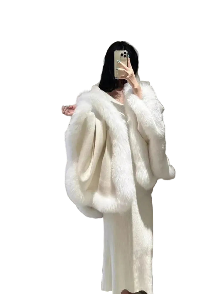 Women's Thick Warm Hooded Faux Fur Coat