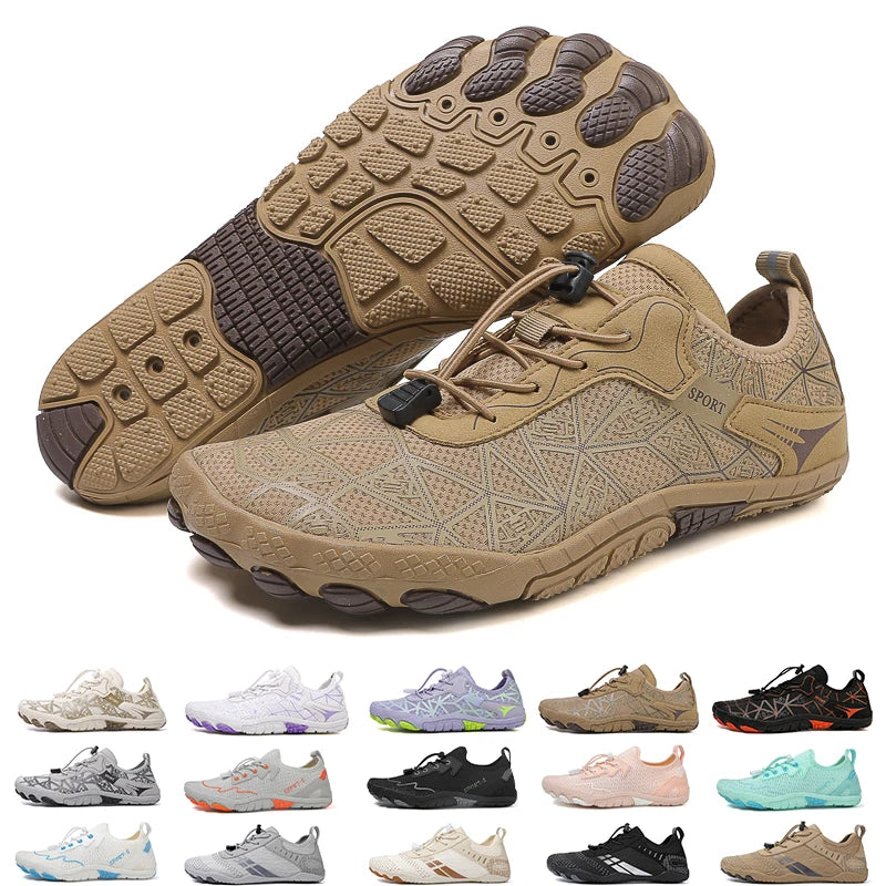 Men's Quick-Dry Water Shoes Lightweight Barefoot Aqua Socks