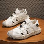 Men's Casual Closed-Toe Sandals Breathable Lightweight Outdoor Beach Shoes