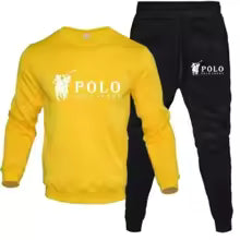 Men's Casual Crewneck Sweatshirt and Jogger Pants Tracksuit Set