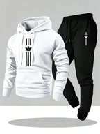 Men's Casual Hoodie and Sweatpants Two Piece Tracksuit Set