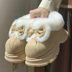 Women's Warm Plush Platform Slipper Boots