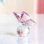 Crystal Cut Butterfly Ornament and Desktop Tabletop Figurine