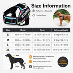 Adjustable Nylon Dog Harness with Neck Guard and Reflective Breathable Mesh Vest