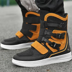 Men's Anti-Slip Wear-Resistant Motorcycle Riding Ankle Boots JC-M089