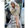Women's Thick Warm Hooded Faux Fur Coat JLSKU8488