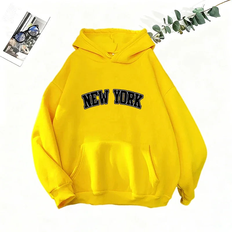 Women's Printed Hoodie Sweatshirt Jogger Pants Set
