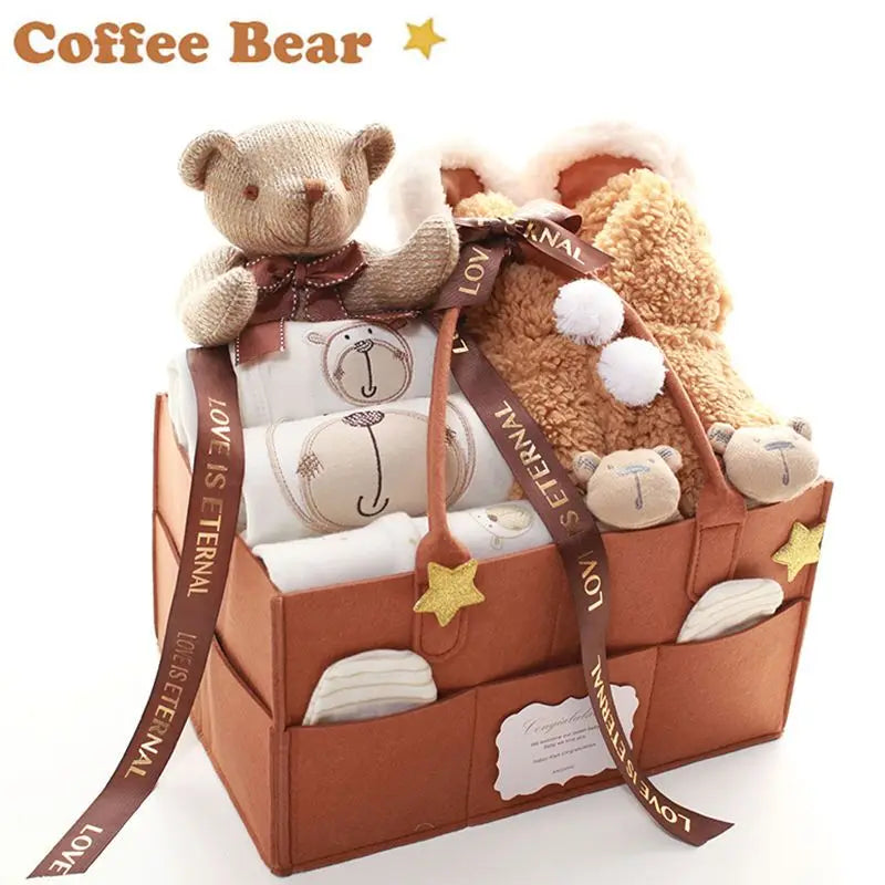 Unisex Cotton Newborn Clothes and Baby Gift Set 14-Piece