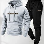 Men's Casual Hoodie and Sweatpants Two Piece Tracksuit Set