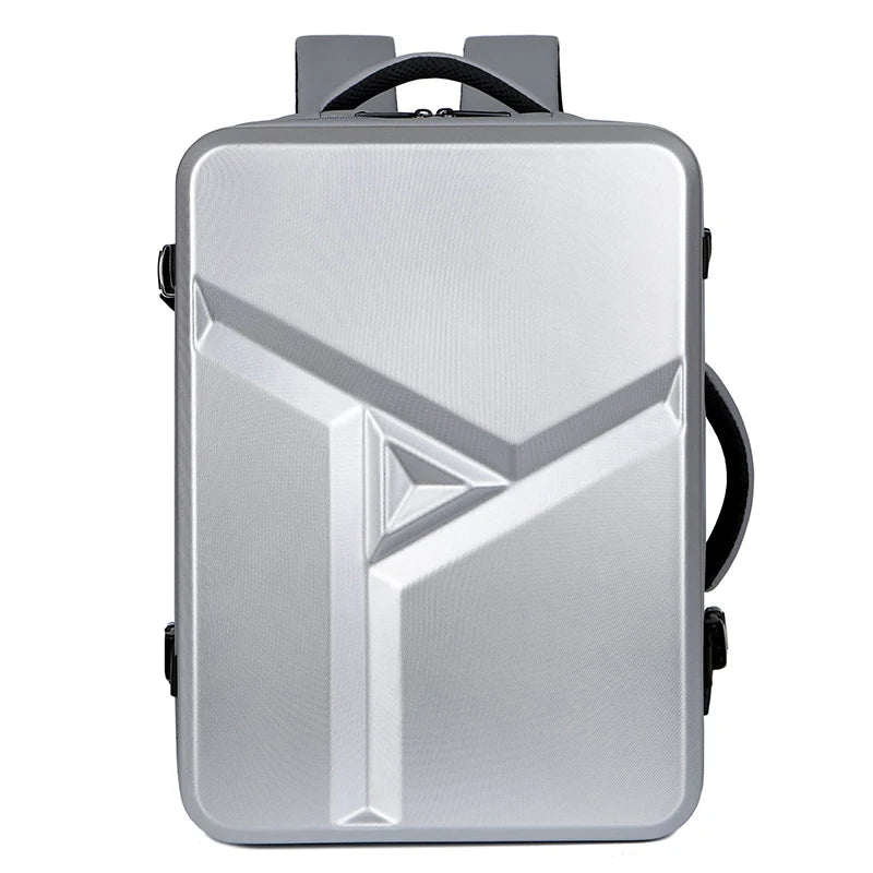 Men's Fashion Hard Shell 17 Inch Laptop Travel Backpack