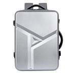 Men's Fashion Hard Shell 17 Inch Laptop Travel Backpack