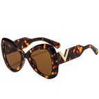 Women's Trendy Cat Eye Butterfly Oversized Sunglasses