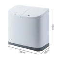 Double Layer Pedal Trash Can with Dry Wet Separation Lid