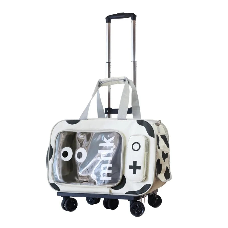 Portable Outdoor Space Cabin Crossbody Cat Trolley Bag