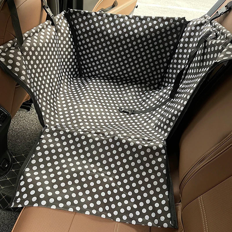 Waterproof Dog Car Seat Cover with Hammock Protector and Non-Slip Backing