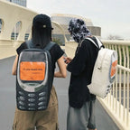 Unisex Street Style Splashproof Nylon Backpack