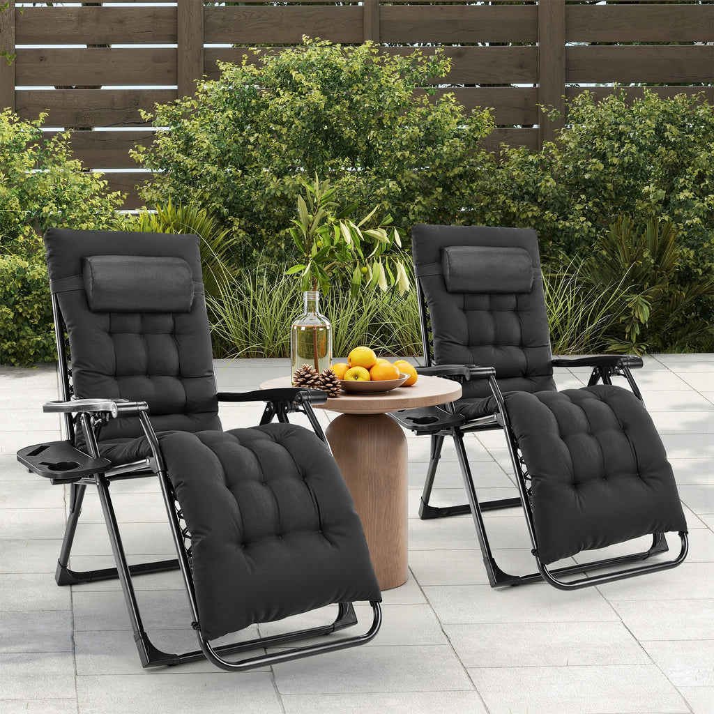 Zero Gravity Camping Lounge Chair and Folding Patio Recliner