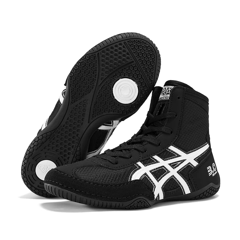 Unisex High Top Anti-Slip Wrestling Boxing Shoes
