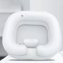 Inflatable Hair Wash Basin with Pillow for Bedridden Home Care