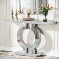Modern Mirrored Console Table for Entryway and Living Room