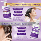 Keratin Shampoo and Conditioner Set Smooth Frizzy Hair 6.8 fl oz Each TSR57T-B1B2