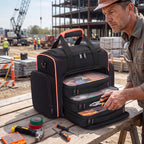 16 Inch Rolling Tool Bag with Wheels and Waterproof Storage Tote