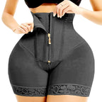 High Waist Butt Enhancer Control Panties with Hook Closure