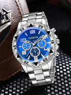 CMK Men's Quartz Watch 4-Piece Gift Set with Wallet