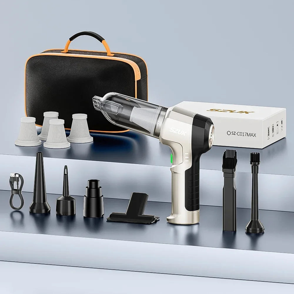Cordless Handheld Car Vacuum Cleaner with Rechargeable Battery