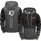 Men's Casual Print Hoodie and Sweatpants Two Piece Tracksuit Set