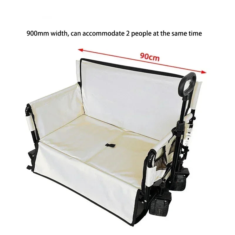 Multifunctional Folding Camping Cart with 40-Gallon Capacity