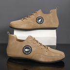 Men's Lightweight Driving Loafers Breathable Lace-Up Casual Shoes