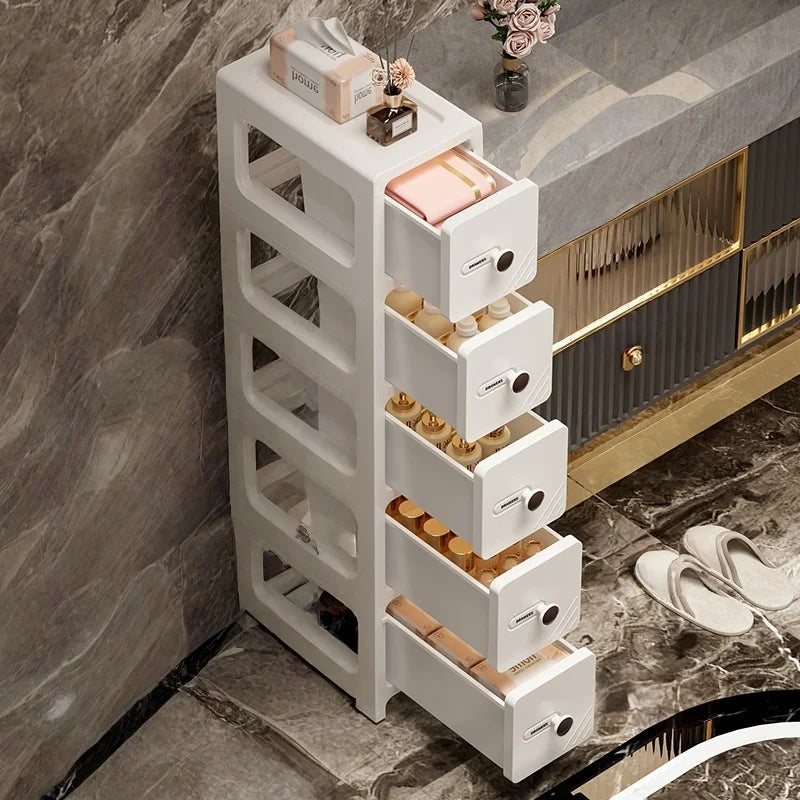 6.7 Inch Ultra Narrow Slit Storage Cabinet with Drawers