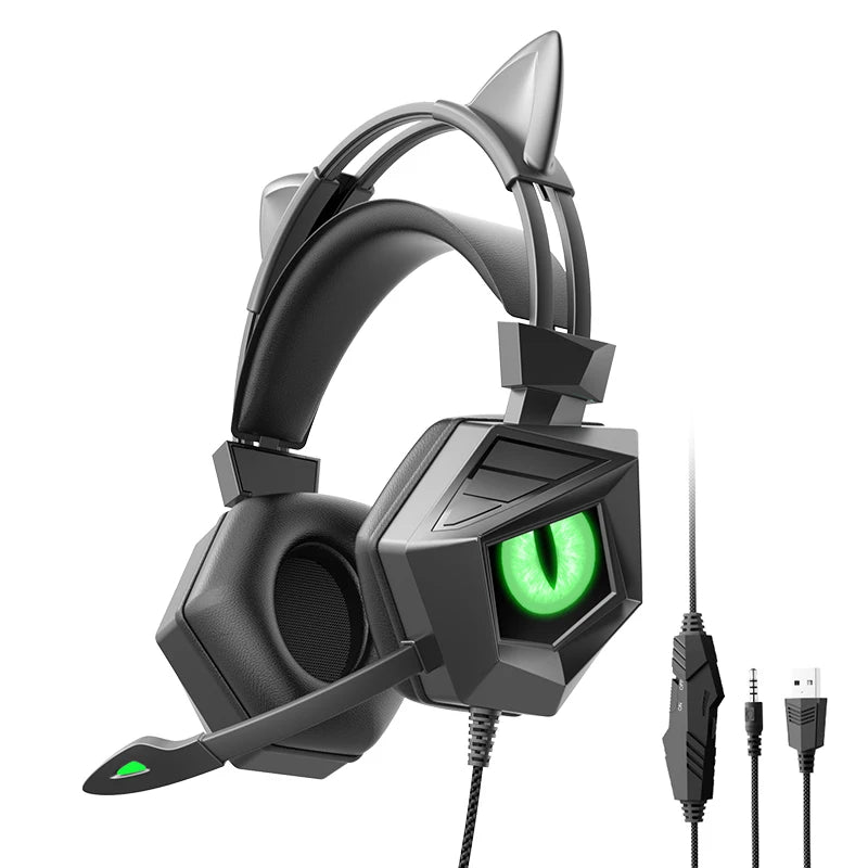 Over-Ear Wired Stereo Bass Gaming Headset with Microphone SY-15