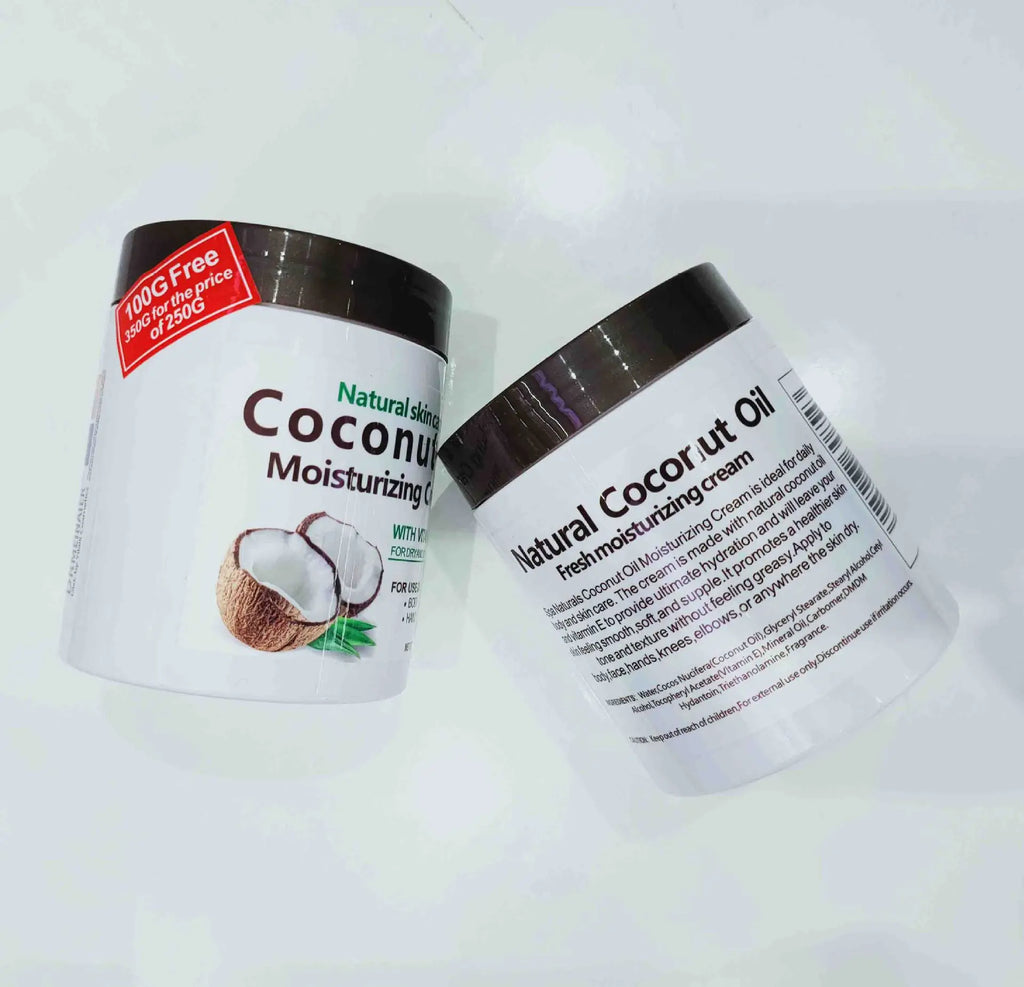 Unisex Organic Coconut Oil Repair & Hydrating Moisturizing Cream 10.6 oz