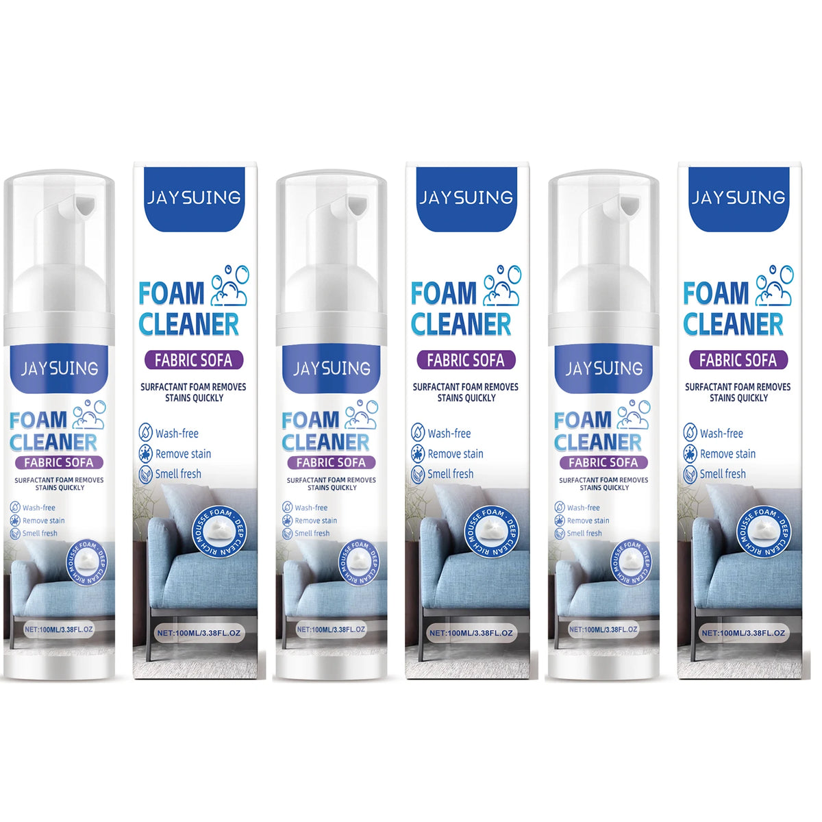 Sofa Foam Cleaner and Fabric Stain Remover Spray