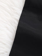 Girls' Contrast Color Lapel Long-Sleeved Dress QZ24218A