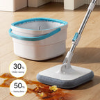 Self-Cleaning Spin Mop and Bucket Set with Dirt Separation System 68187