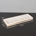 White Onyx Natural Marble Bathroom Accessory Set M28