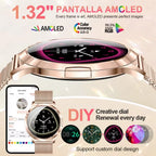 Women's Smart Watch with 1.32" AMOLED Touchscreen and Bluetooth Call