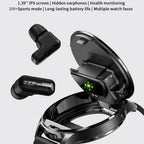 Two-in-One Smartwatch with Built-In Wireless TWS Earbuds