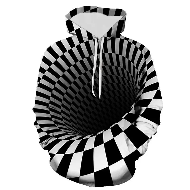 Unisex Colorful Flame 3D Print Pullover Hoodie Sweatshirt