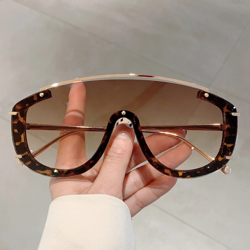 Women's Trendy Y2k Futuristic Gradient Semi-Rimless Sports Sunglasses