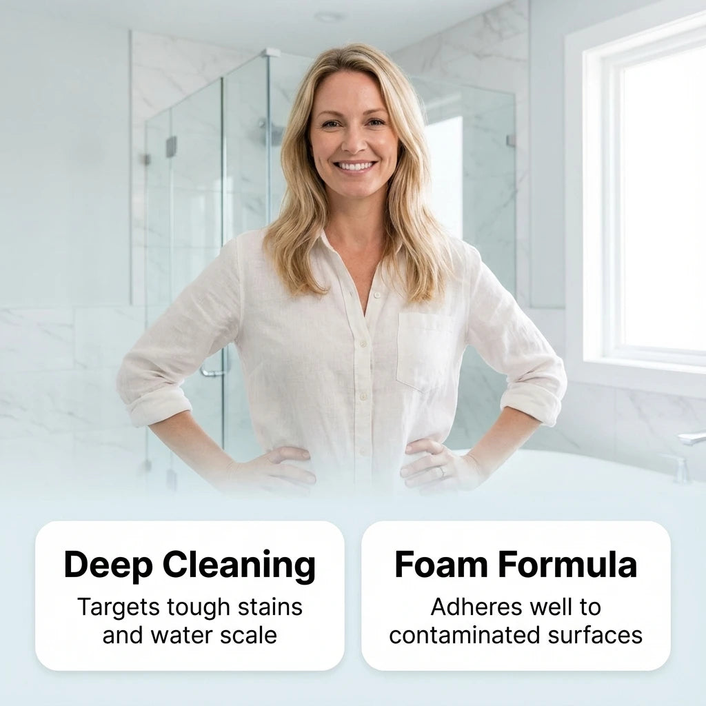 Active Foam Bathroom Cleaner and Toilet Deodorizer Spray